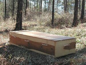 One of our poplar-wood caskets